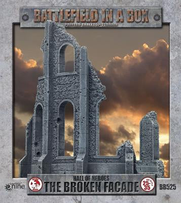 Battlefield in a Box: Gothic Battlefields - Broken Façade (x2) - 30mm