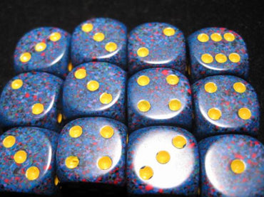 Chessex Dice Sets: Twilight Speckled 16mm d6 (12)