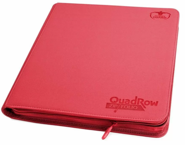 Ultimate Guard 12-Pocket QuadRow ZipFolio XenoSkin Red Folder