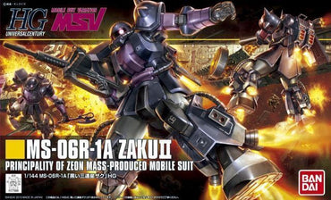 Bandai HGUC 1/144 MS-06R-1A Zaku II Black Tristars
