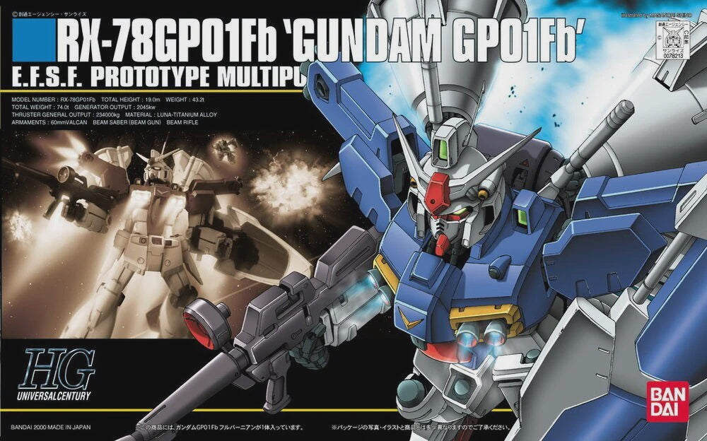 Bandai 1/144 HGUC RX-78 GP01Fb