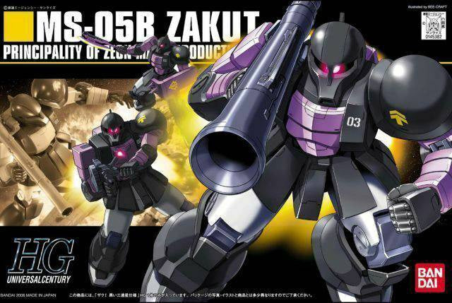 Bandai 1/144 HGUC ZAKU I BLACK TRI STARS