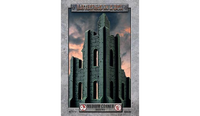 Battlefield in a Box: Gothic Battlefields: Medium Corner Ruin - Malachite