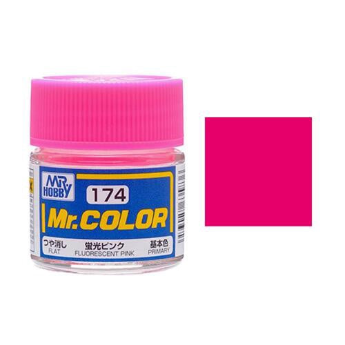 MR HOBBY MR.COLOUR FLUORESCENT PINK 174 SEMI GLOSS