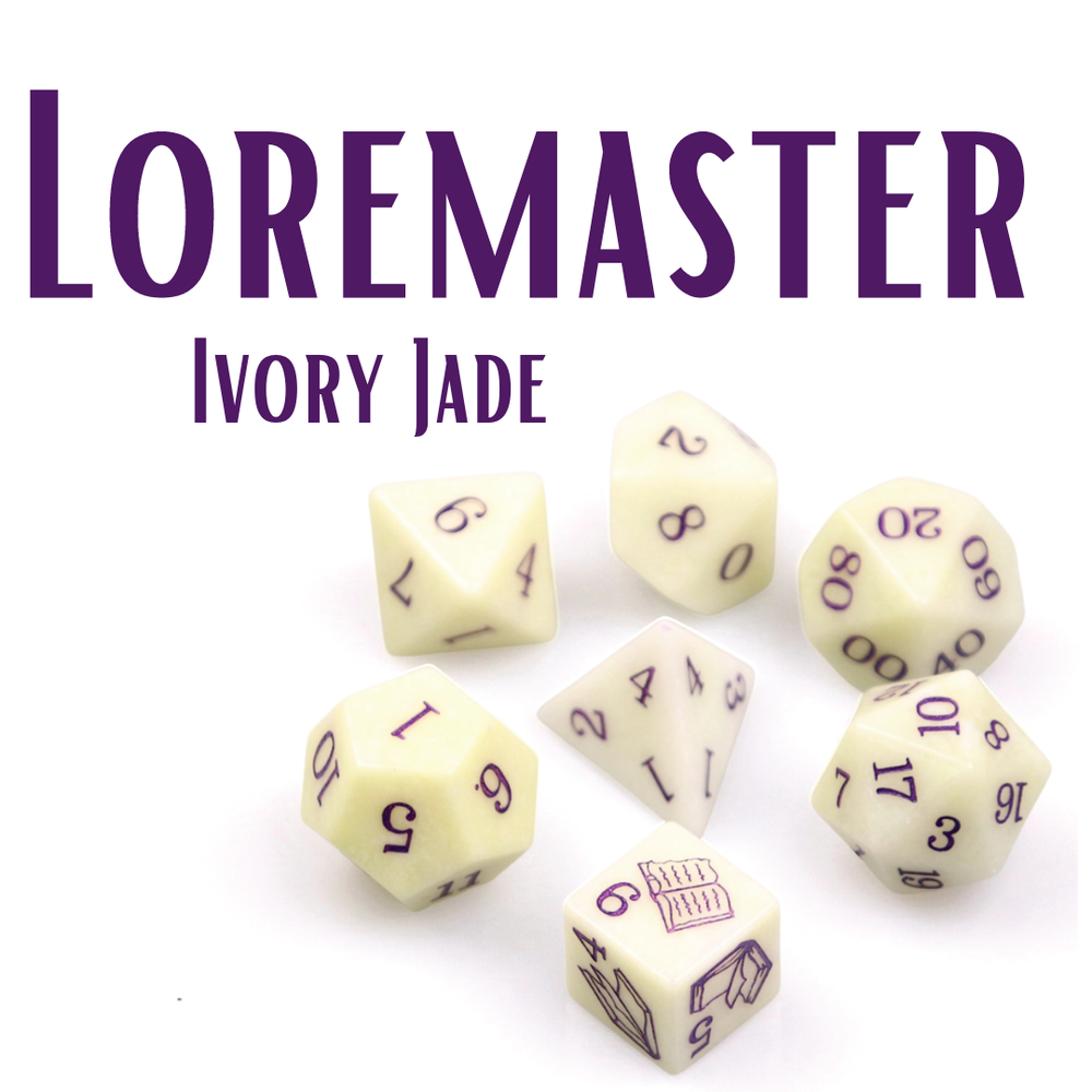 Level Up Dice Loremaster - Ivory Jade - Retailer Exclusive