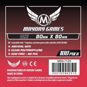 Mayday -  Medium Square Card Sleeves (Pack of 100) - 80 MM X 80 MM