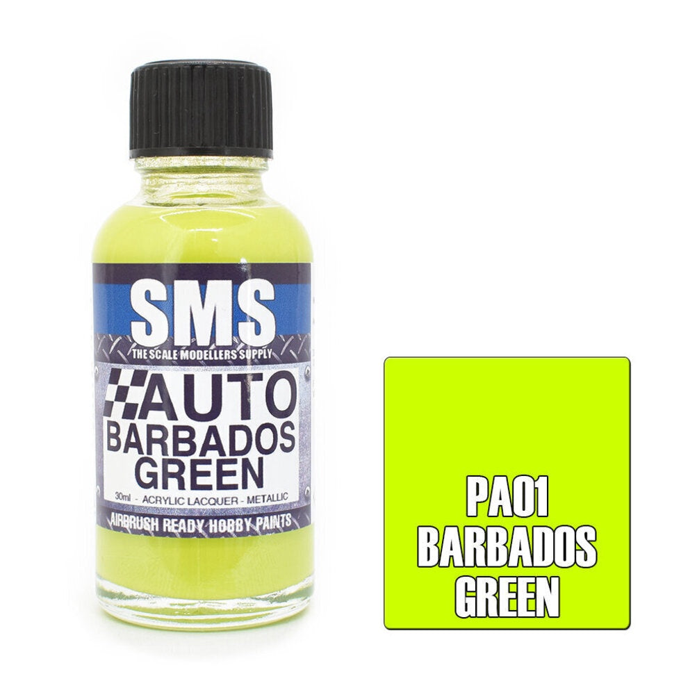 PA01 Auto Colour BARBADOS GREEN 30ml