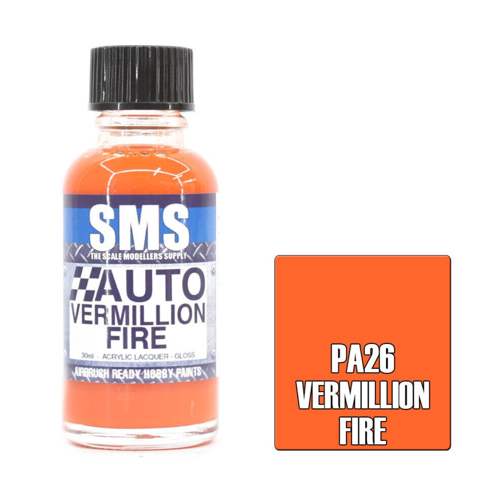 PA26 Auto Colour VERMILLION FIRE 30ml