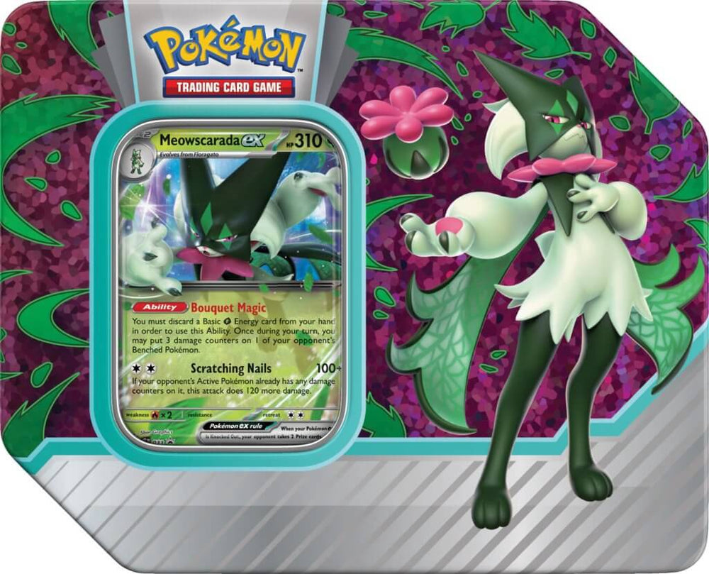 POKÉMON TCG Paldea Partners Tin Meowscarada ex