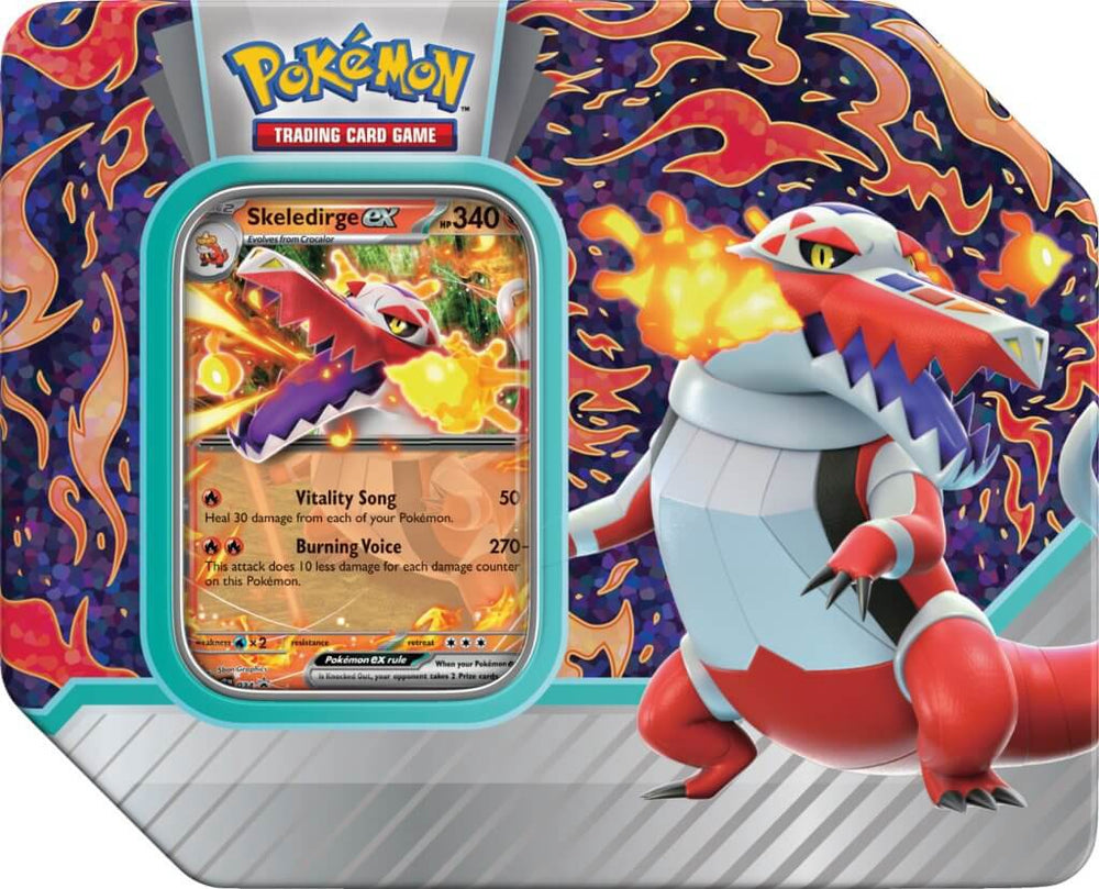 POKÉMON TCG Paldea Partners Tin Skeledirge ex