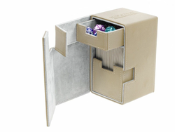 Deck Box Ultimate Guard Flip n Tray Deck Case 100+ Standard Size XenoSkin Sand