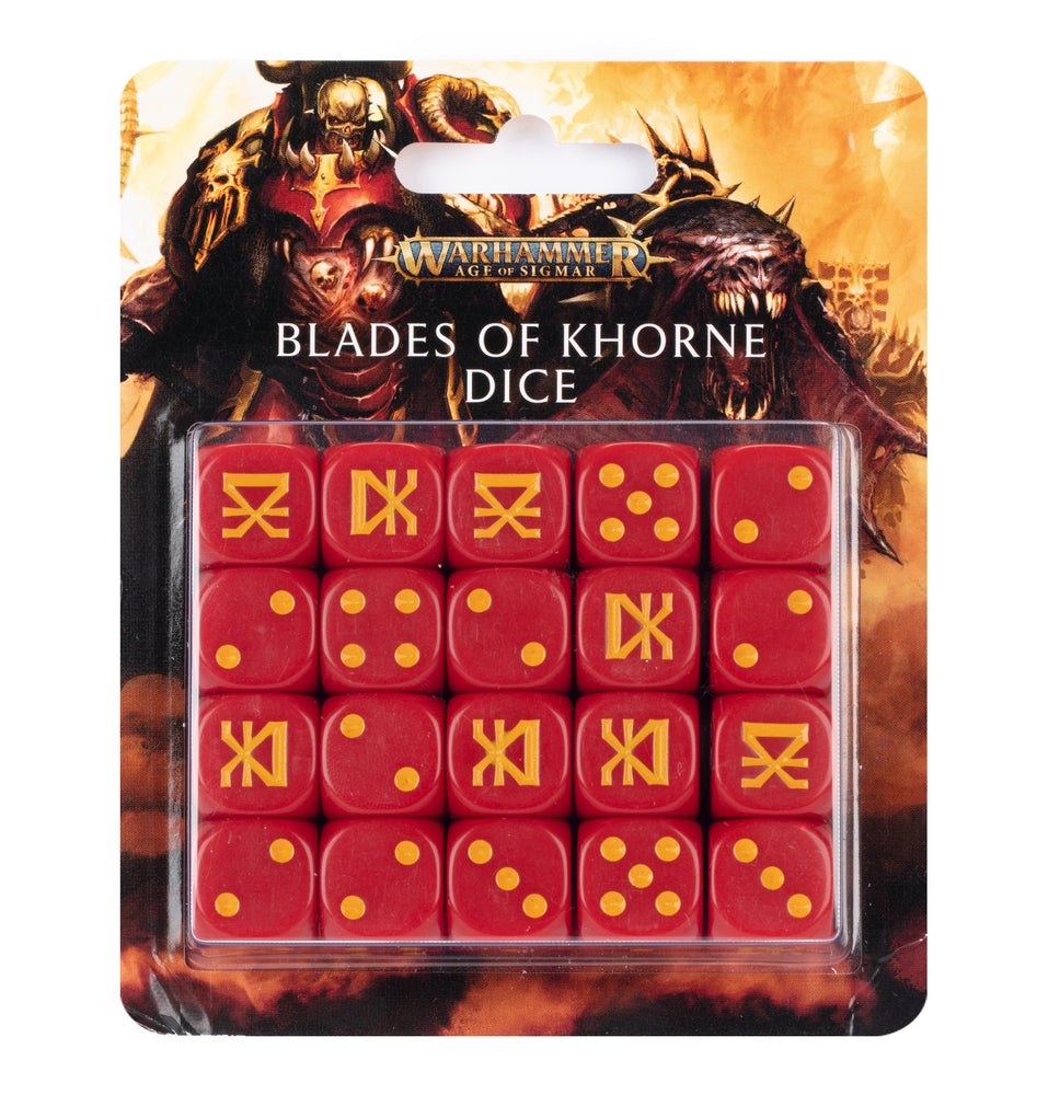 83-39 AGE OF SIGMAR: BLADES OF KHORNE DICE SET