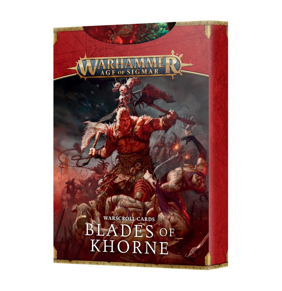 83-81 WARSCROLL CARDS: BLADES OF KHORNE