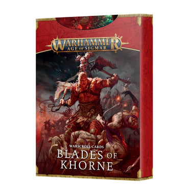 83-81 WARSCROLL CARDS: BLADES OF KHORNE
