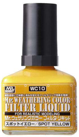 Mr Weathering Color Filter Liquid Spot Yellow WC10