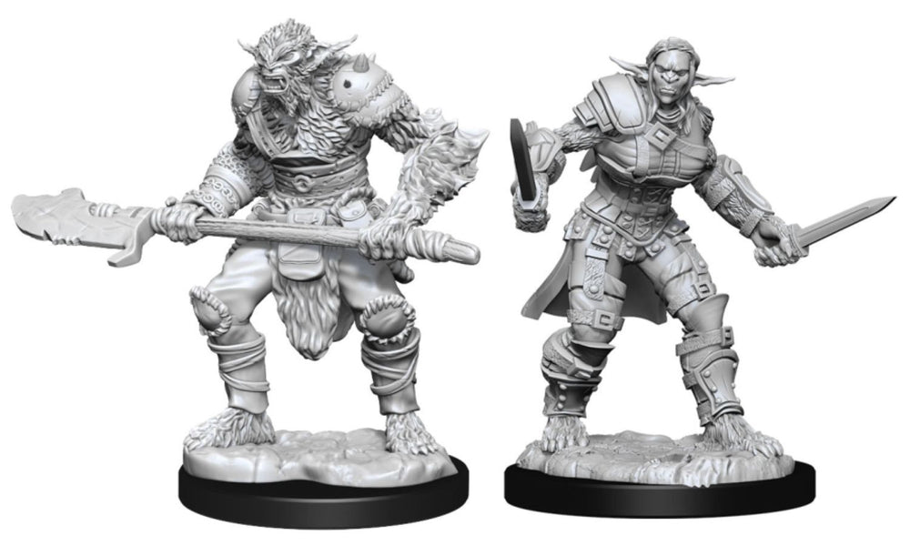 Dungeons & Dragons - Nolzur's Marvelous Unpainted Minis: Bugbear Barbarian Male & Rogue Female