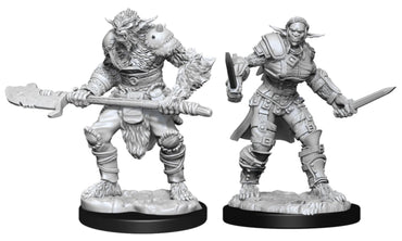 Dungeons & Dragons - Nolzur's Marvelous Unpainted Minis: Bugbear Barbarian Male & Rogue Female