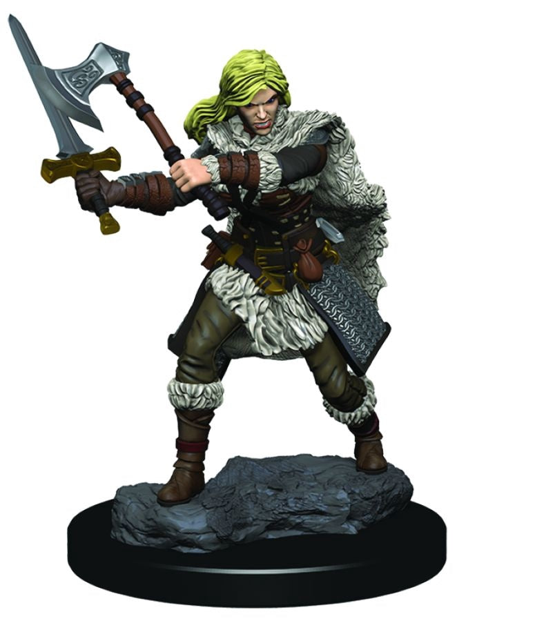 Dungeons & Dragons - Icons of the Realms Female Human Barbarian Premium Miniature