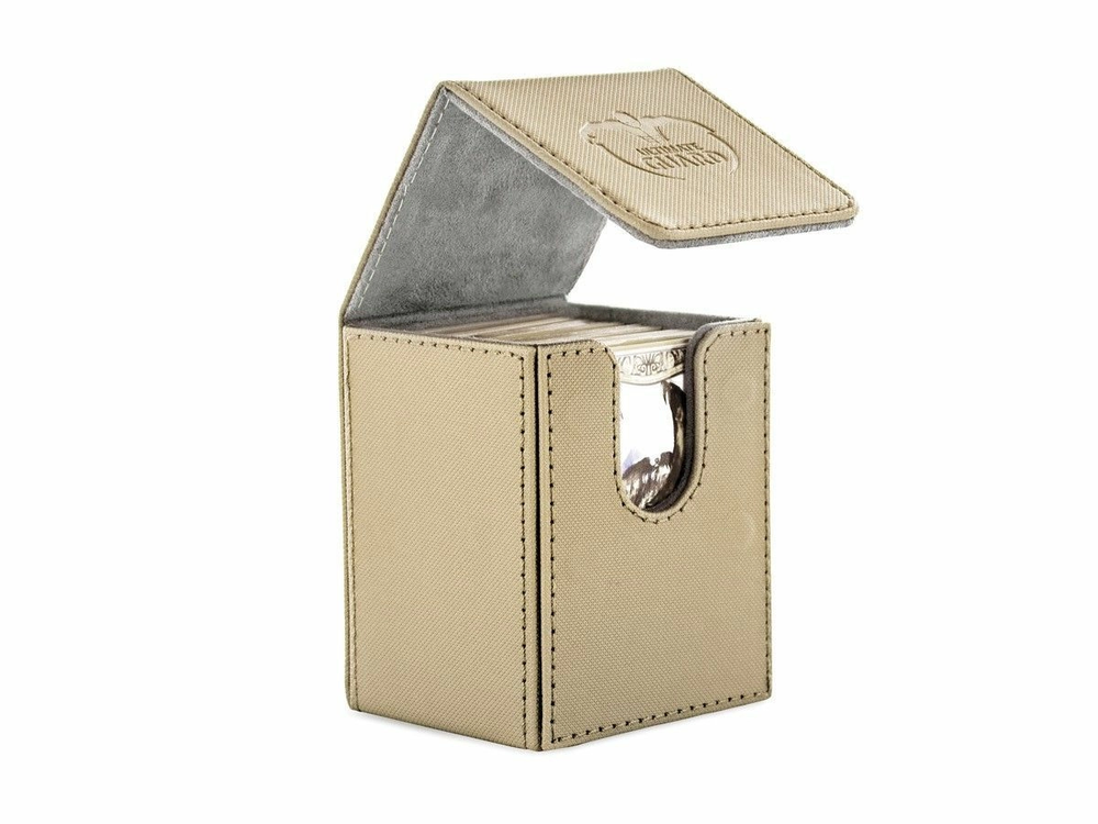 Ultimate Guard Flip Deck Case 100+ Standard Size Xenoskin Sand Deck Box1