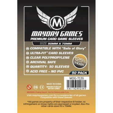 Mayday - Premium Custom Card Sleeves - 50 X 75 MM