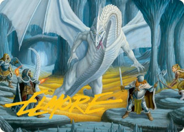 Cave of the Frost Dragon Art Card (Gold-Stamped Signature) [Dungeons & Dragons: Adventures in the Forgotten Realms Art Series]