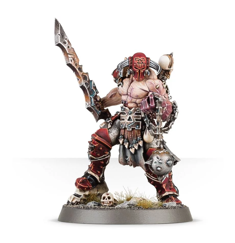 Slaughterpriest with Hackblade and Wrath-hammer