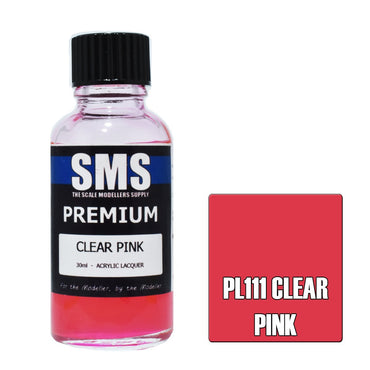 PL111 Premium Acrylic Lacquer CLEAR PINK 30ml