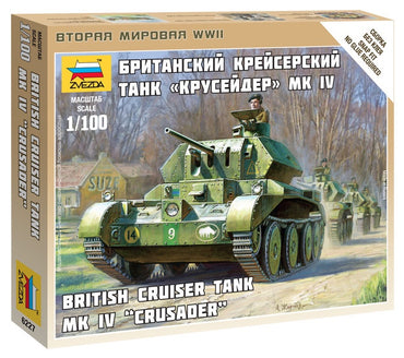 Zvezda 6227 1/100 British Tank MR IV Crusader Plastic Model Kit