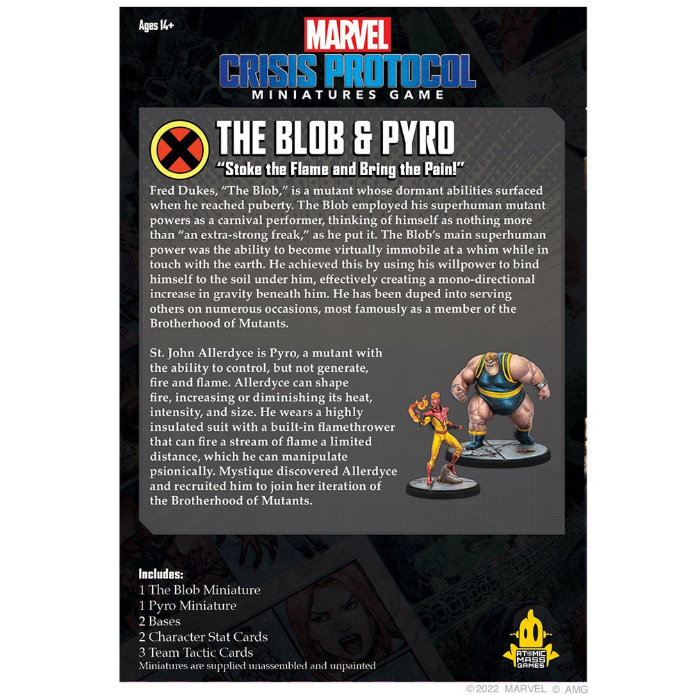 Marvel Crisis Protocol Blob & Pyro Character Pack
