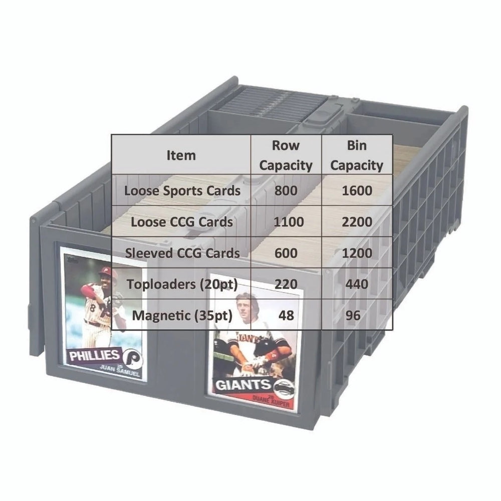 BCW Collectible Card Bin 1600 Gray