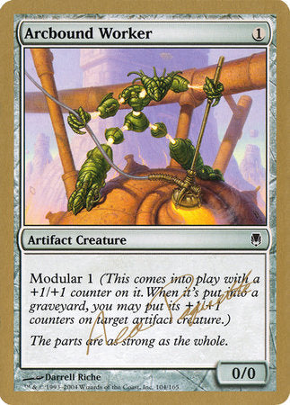 Arcbound Worker - 2004 Aeo Paquette (DST) [World Championship Decks 2004]