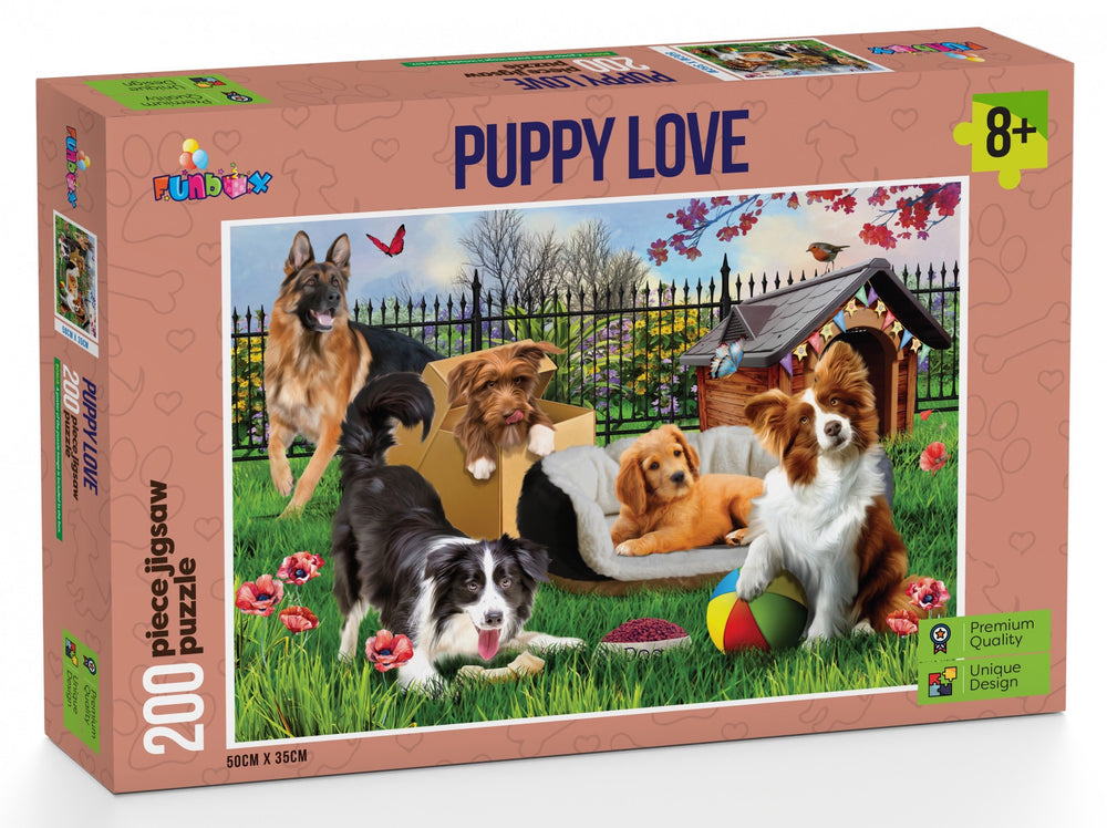 Funbox Puzzle Puppy Love Puzzle 200 pieces