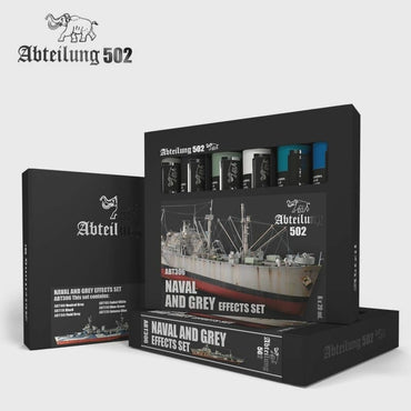 ABT306 AK Interactive Oil Sets - Naval and Grey Effects Set