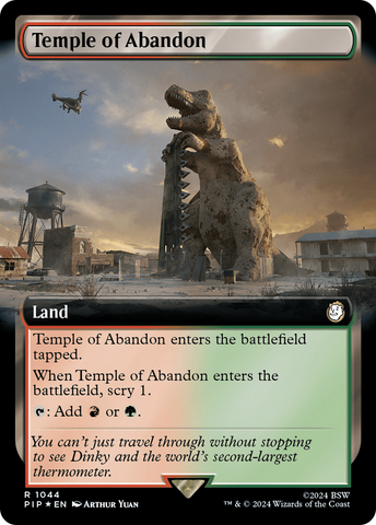 Temple of Abandon (Extended Art) (Surge Foil) [Fallout]