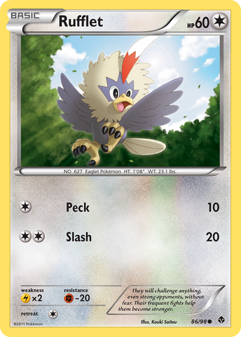 Rufflet (86/98) [Black & White: Emerging Powers]