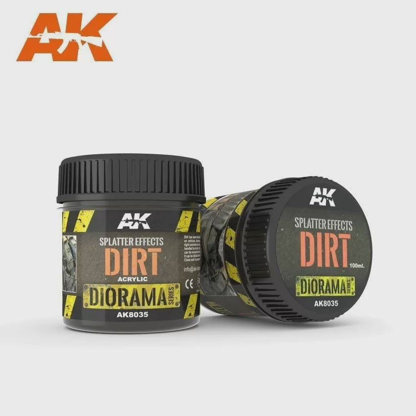 AK Interactive Dioramas - Splatter Effects Dirt 100ml