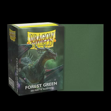 Sleeves - Dragon Shield - Box 100 - Forest Green MATTE