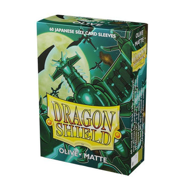 Sleeves - Dragon Shield Japanese- Box 60 - Olive MATTE