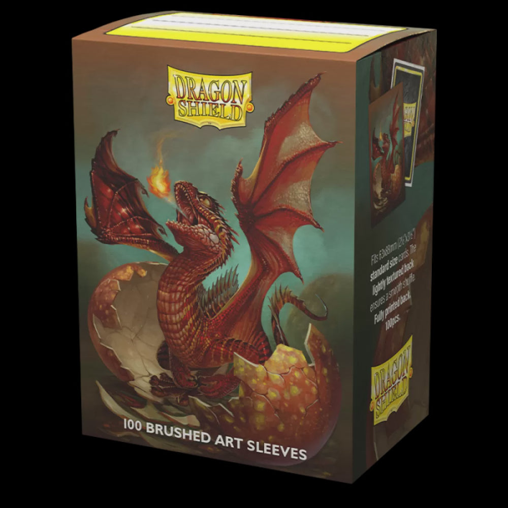 Dragon Shield - Box 100 - Brushed Art - Baby Dragon Sparky