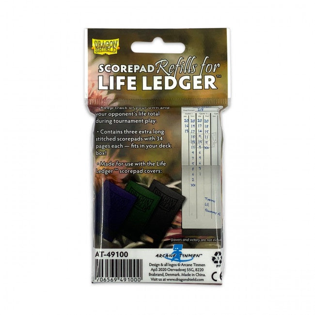 Dragon Shield Scorepads for Life Ledger