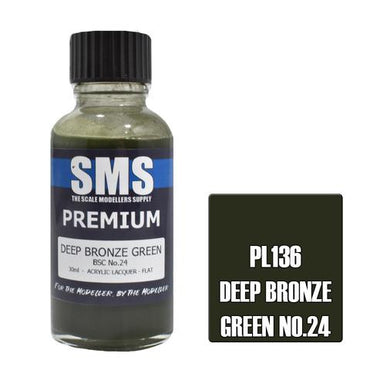 PL136 Premium Acrylic Lacquer DEEP BRONZE - GREEN 30ml