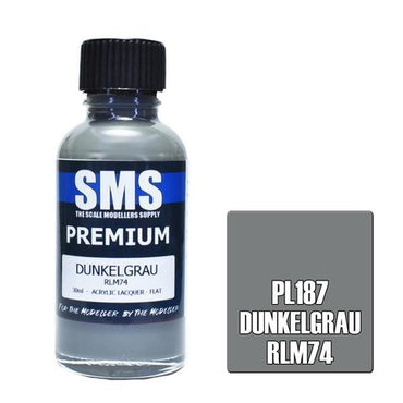 PL187 Premium Acrylic Lacquer DUNKELGRAU RLM74 30ml
