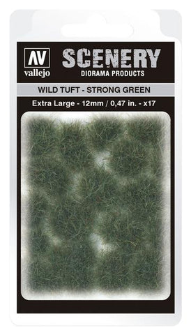 VALLEJO SC427 12MM WILD TUFT - STRONG GREEN DIORAMA ACCESSORY