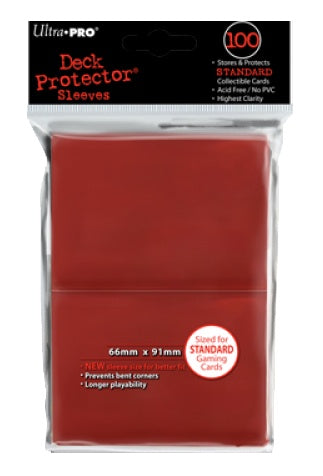 DECK PROTECTOR STANDARD - 100ct Red