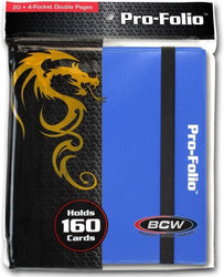 BCW Pro Folio Binder 4 Pocket Blue