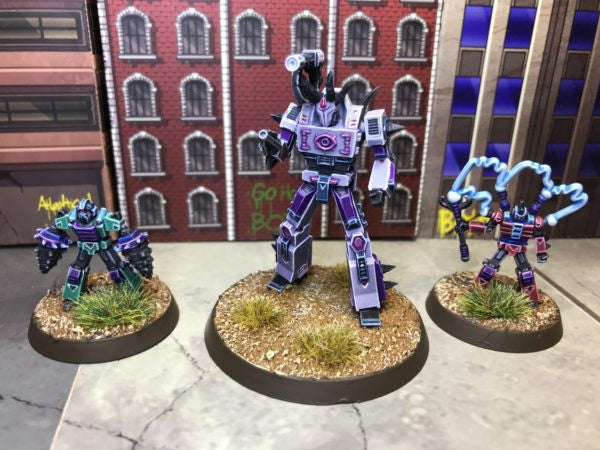 Bot War! Deceiver Communicator, Faultline and Crazy
