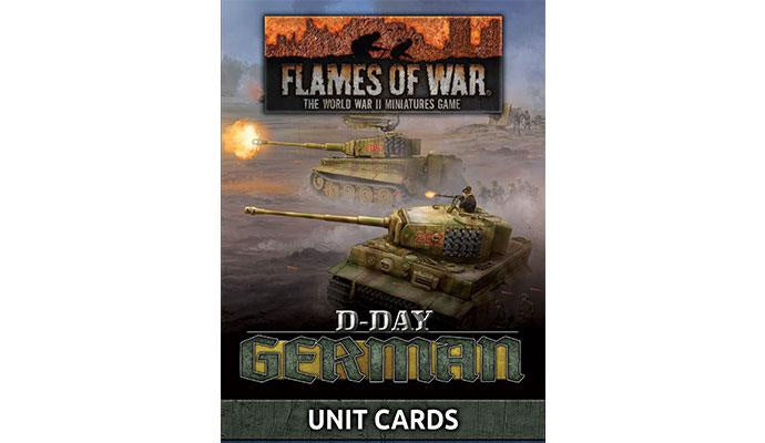 D-Day Germans Unit Cards