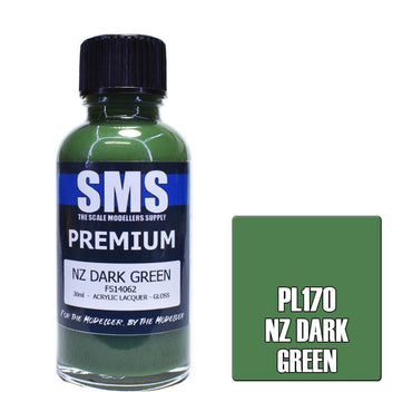 PL170 Premium Acrylic Lacquer NZ DARK GREEN 30mL