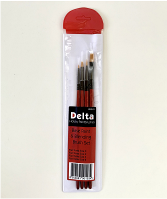 Delta Base Painting and Blending Brush Set