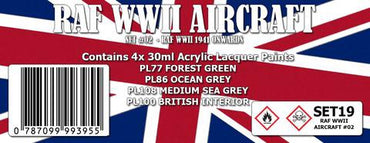 SET19 RAF WWII 1941 ONWARDS COLOUR SET #2